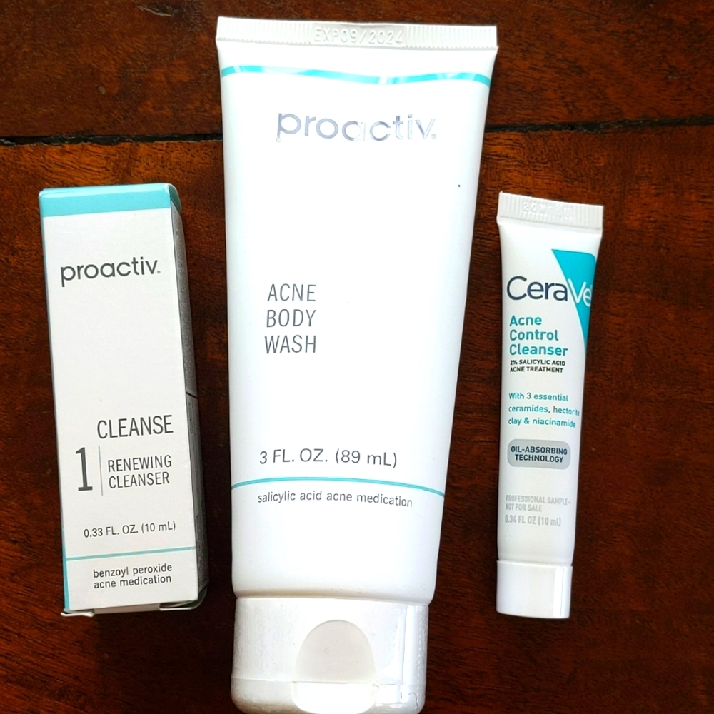 NEW acne cleansers
